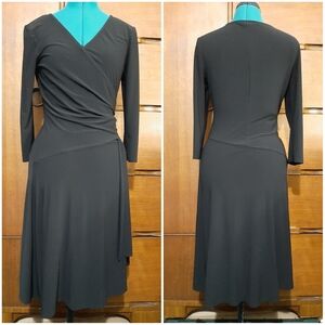 Tailor B. Moss Elegant Black Long Sleeve Dress